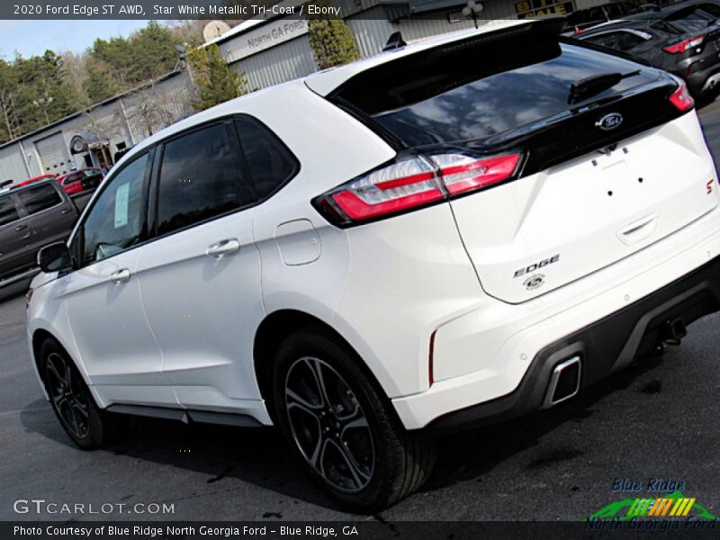 Star White Metallic Tri-Coat / Ebony 2020 Ford Edge ST AWD