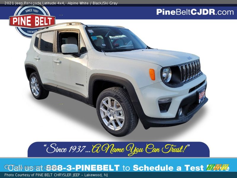 Alpine White / Black/Ski Gray 2021 Jeep Renegade Latitude 4x4