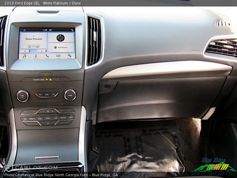 White Platinum / Dune 2019 Ford Edge SEL
