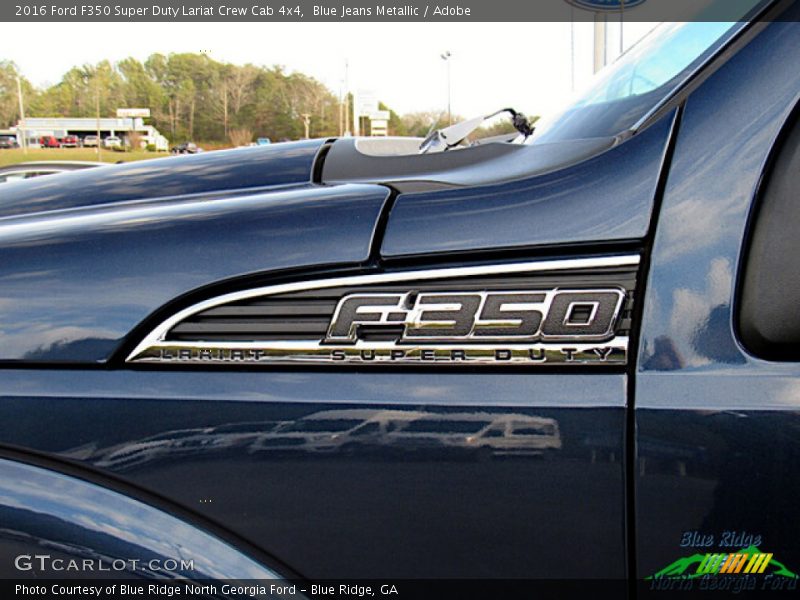 Blue Jeans Metallic / Adobe 2016 Ford F350 Super Duty Lariat Crew Cab 4x4