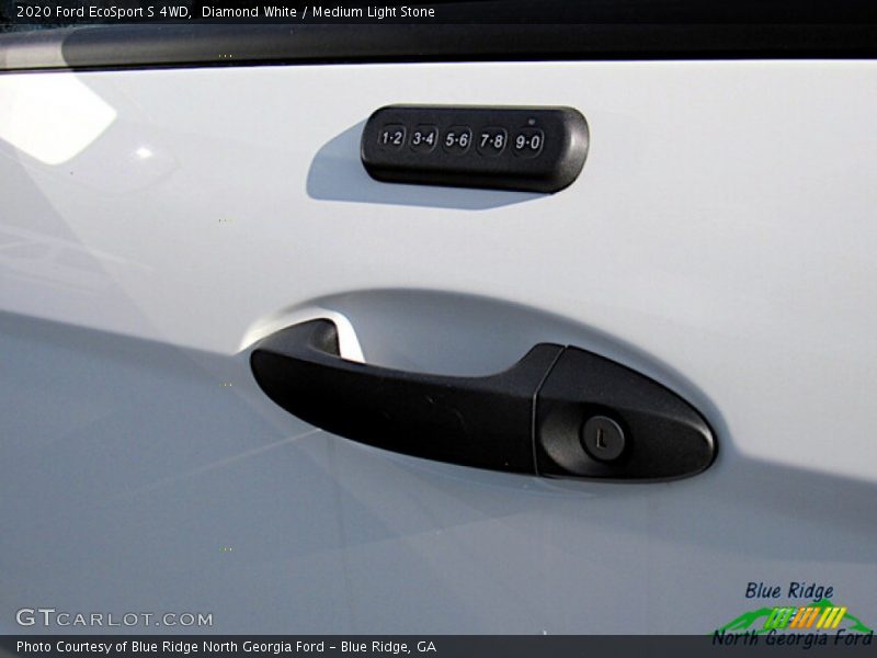 Diamond White / Medium Light Stone 2020 Ford EcoSport S 4WD