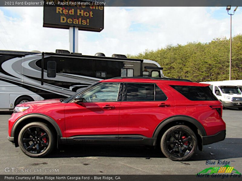 Rapid Red Metallic / Ebony 2021 Ford Explorer ST 4WD