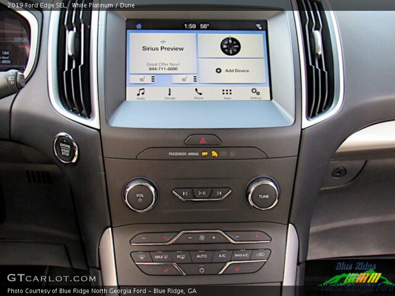 White Platinum / Dune 2019 Ford Edge SEL