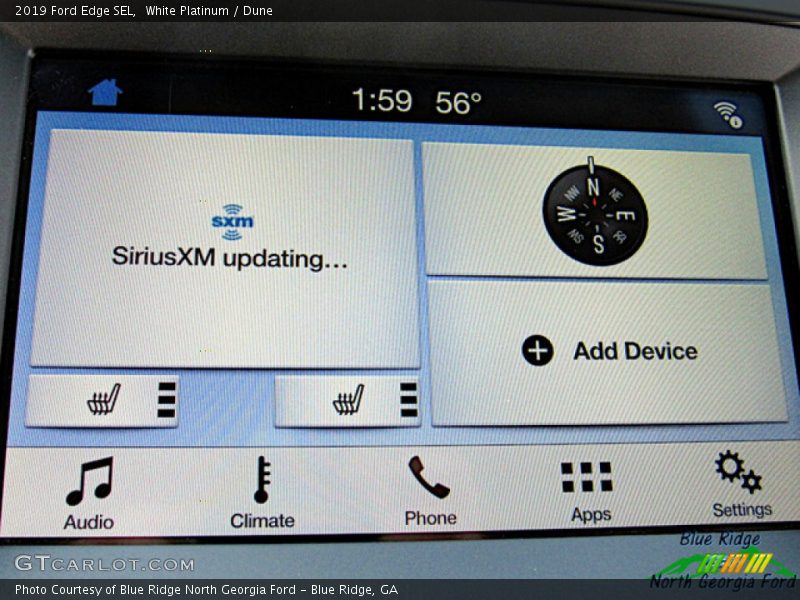 White Platinum / Dune 2019 Ford Edge SEL