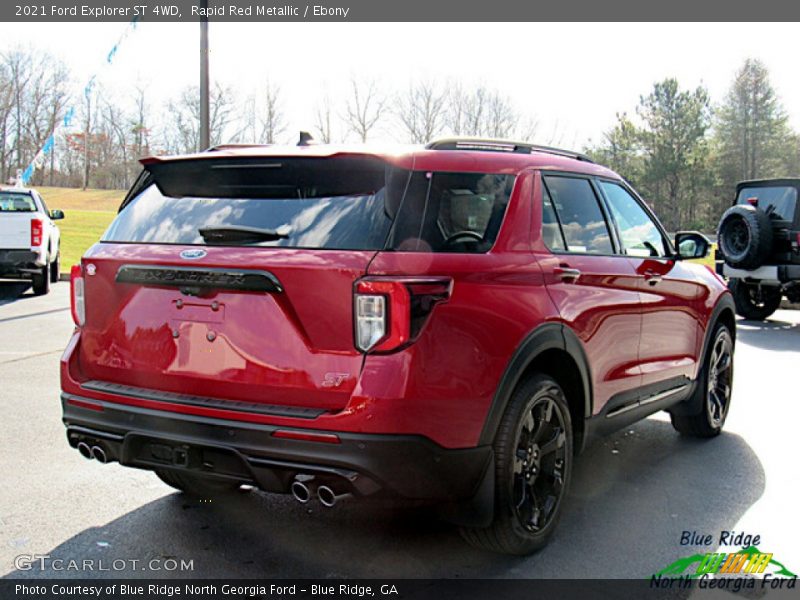 Rapid Red Metallic / Ebony 2021 Ford Explorer ST 4WD