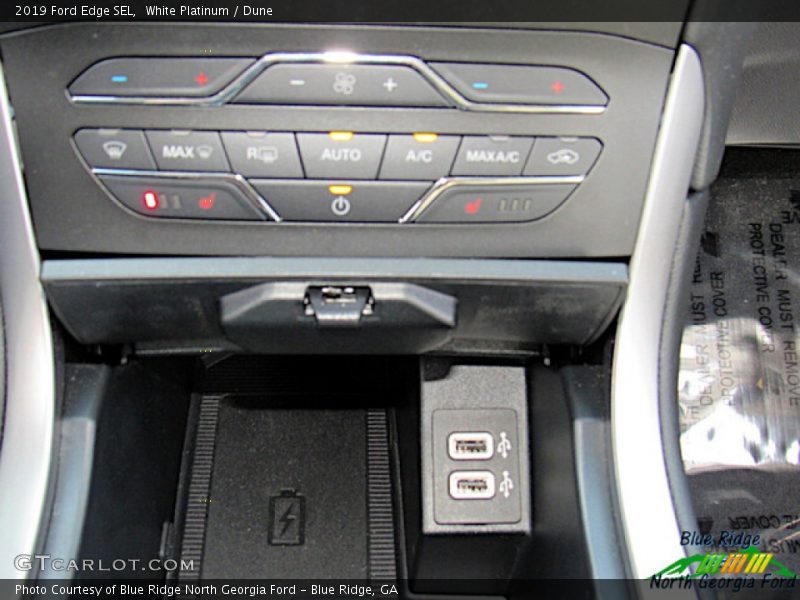 White Platinum / Dune 2019 Ford Edge SEL