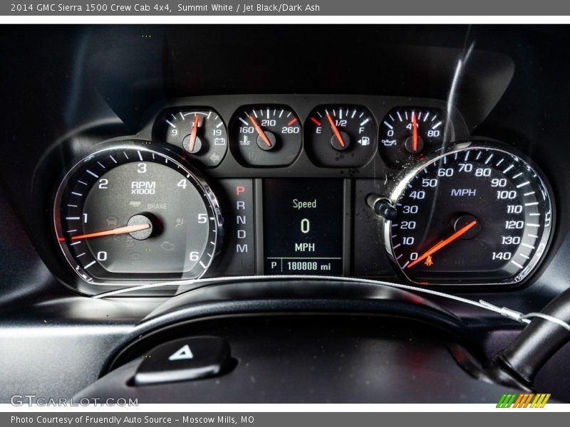 Summit White / Jet Black/Dark Ash 2014 GMC Sierra 1500 Crew Cab 4x4