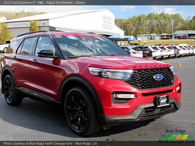 Rapid Red Metallic / Ebony 2021 Ford Explorer ST 4WD