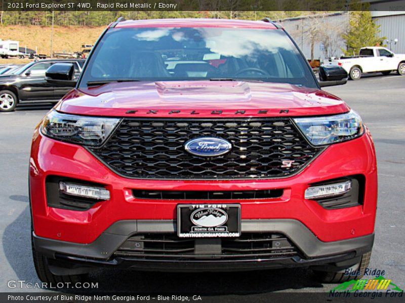 Rapid Red Metallic / Ebony 2021 Ford Explorer ST 4WD