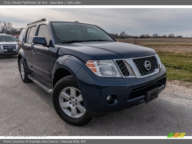 Navy Blue / Cafe Latte 2012 Nissan Pathfinder LE 4x4