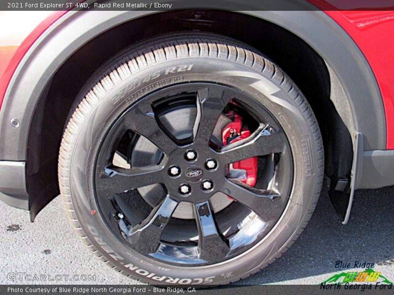 Rapid Red Metallic / Ebony 2021 Ford Explorer ST 4WD
