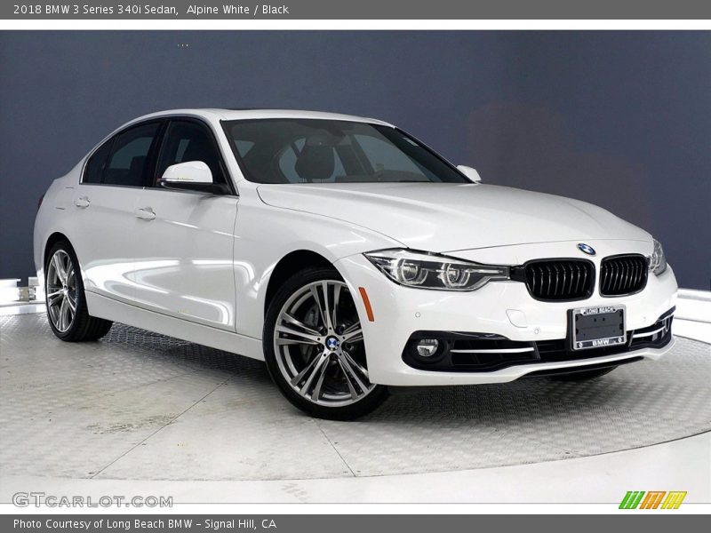 Alpine White / Black 2018 BMW 3 Series 340i Sedan