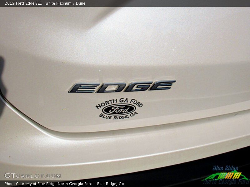 White Platinum / Dune 2019 Ford Edge SEL
