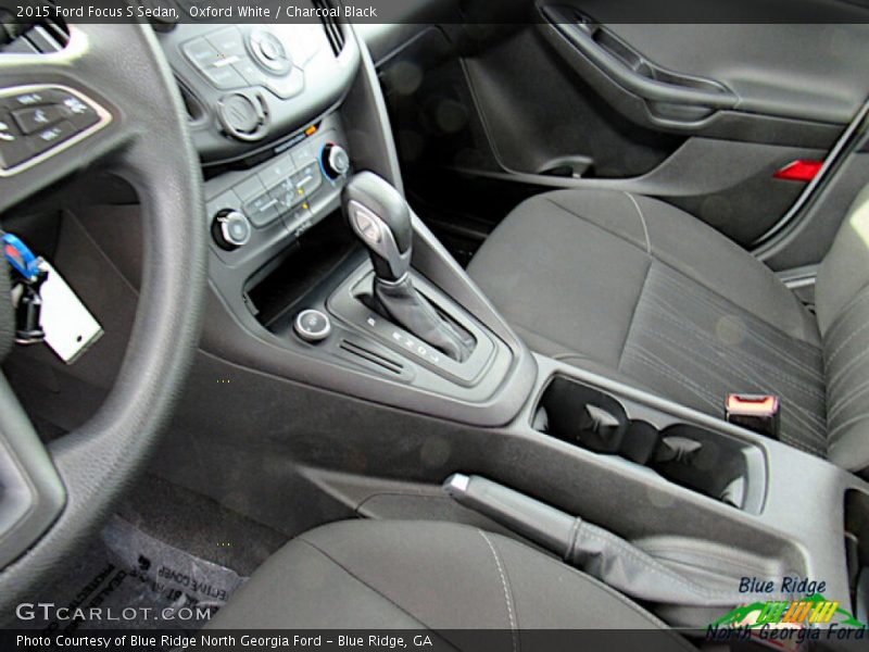 Oxford White / Charcoal Black 2015 Ford Focus S Sedan