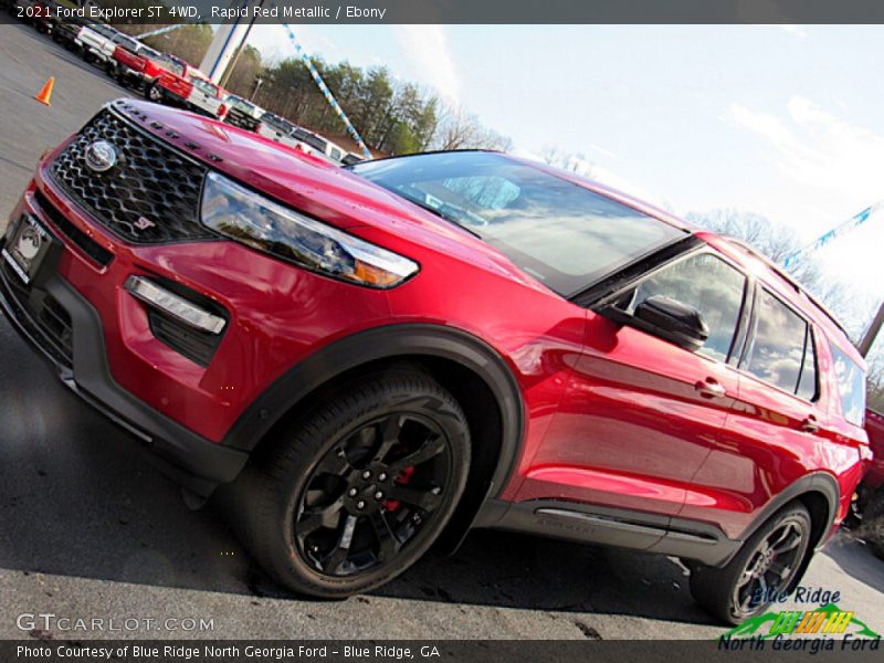 Rapid Red Metallic / Ebony 2021 Ford Explorer ST 4WD