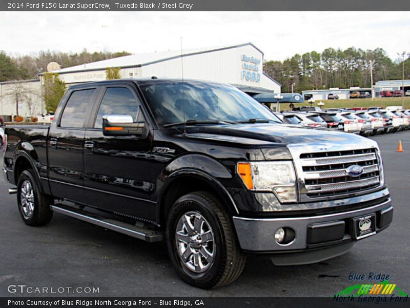 Tuxedo Black / Steel Grey 2014 Ford F150 Lariat SuperCrew