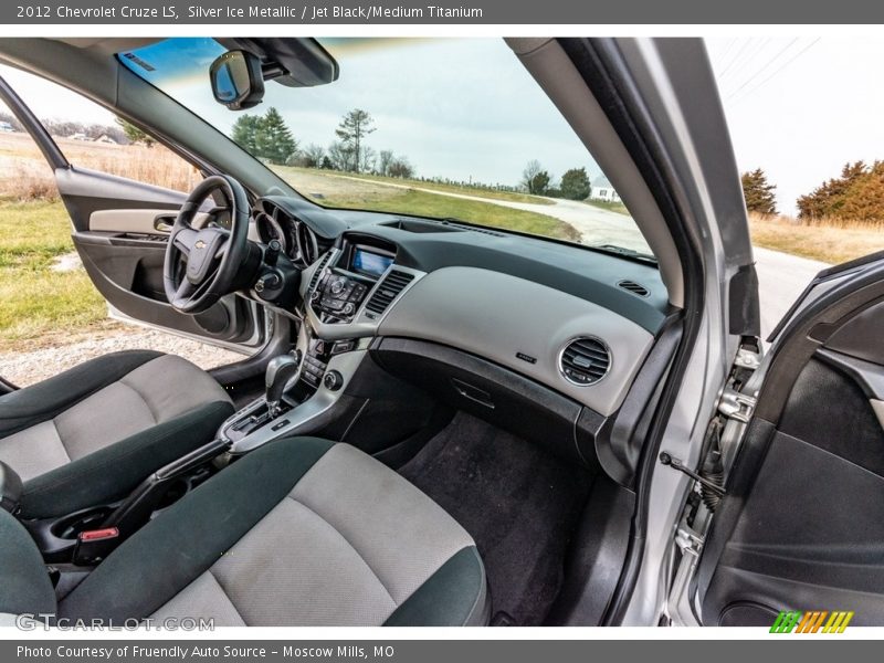 Silver Ice Metallic / Jet Black/Medium Titanium 2012 Chevrolet Cruze LS
