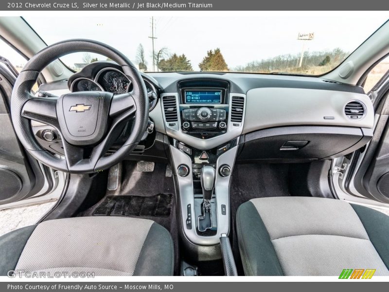 Silver Ice Metallic / Jet Black/Medium Titanium 2012 Chevrolet Cruze LS