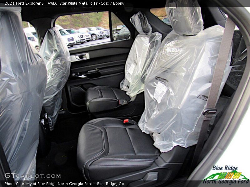 Star White Metallic Tri-Coat / Ebony 2021 Ford Explorer ST 4WD