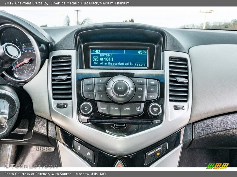 Silver Ice Metallic / Jet Black/Medium Titanium 2012 Chevrolet Cruze LS