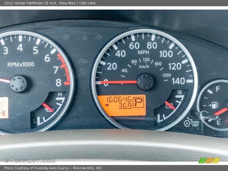 Navy Blue / Cafe Latte 2012 Nissan Pathfinder LE 4x4