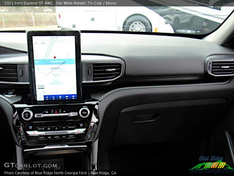 Star White Metallic Tri-Coat / Ebony 2021 Ford Explorer ST 4WD