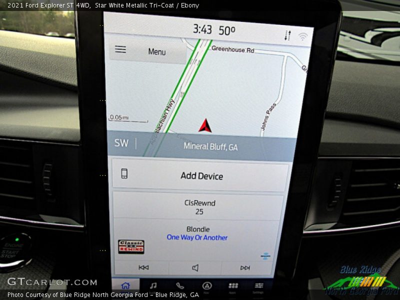 Star White Metallic Tri-Coat / Ebony 2021 Ford Explorer ST 4WD