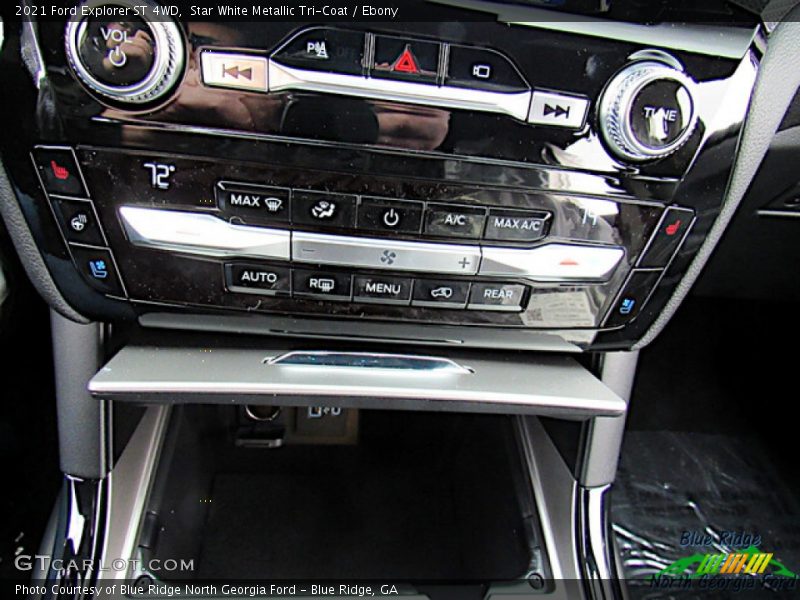 Star White Metallic Tri-Coat / Ebony 2021 Ford Explorer ST 4WD