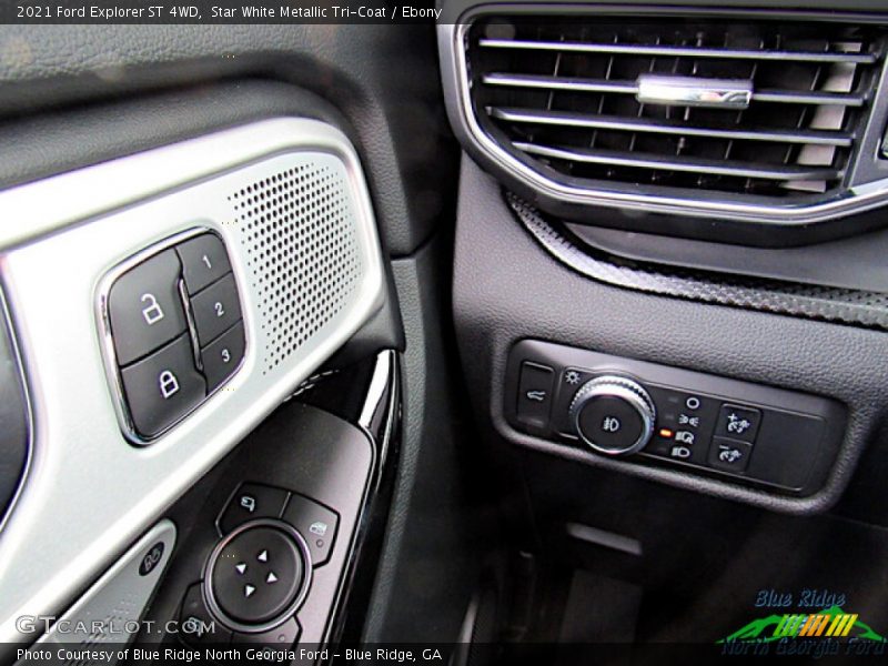 Star White Metallic Tri-Coat / Ebony 2021 Ford Explorer ST 4WD