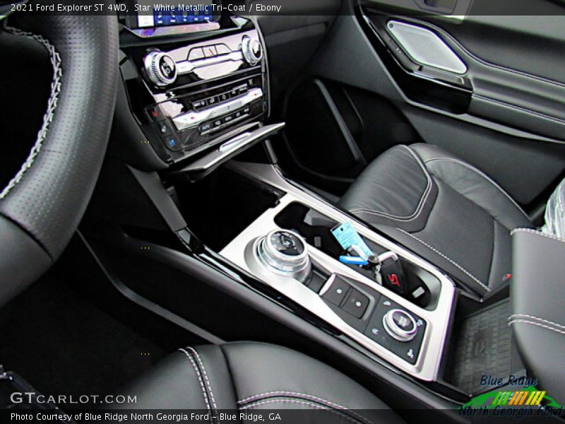 Star White Metallic Tri-Coat / Ebony 2021 Ford Explorer ST 4WD
