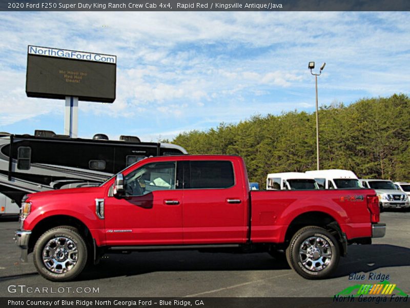 Rapid Red / Kingsville Antique/Java 2020 Ford F250 Super Duty King Ranch Crew Cab 4x4