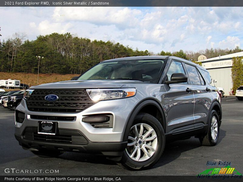 Iconic Silver Metallic / Sandstone 2021 Ford Explorer RWD