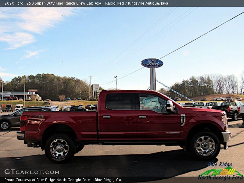 Rapid Red / Kingsville Antique/Java 2020 Ford F250 Super Duty King Ranch Crew Cab 4x4