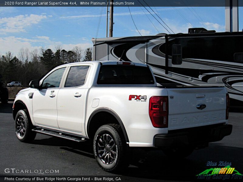 White Platinum / Medium Stone 2020 Ford Ranger Lariat SuperCrew 4x4