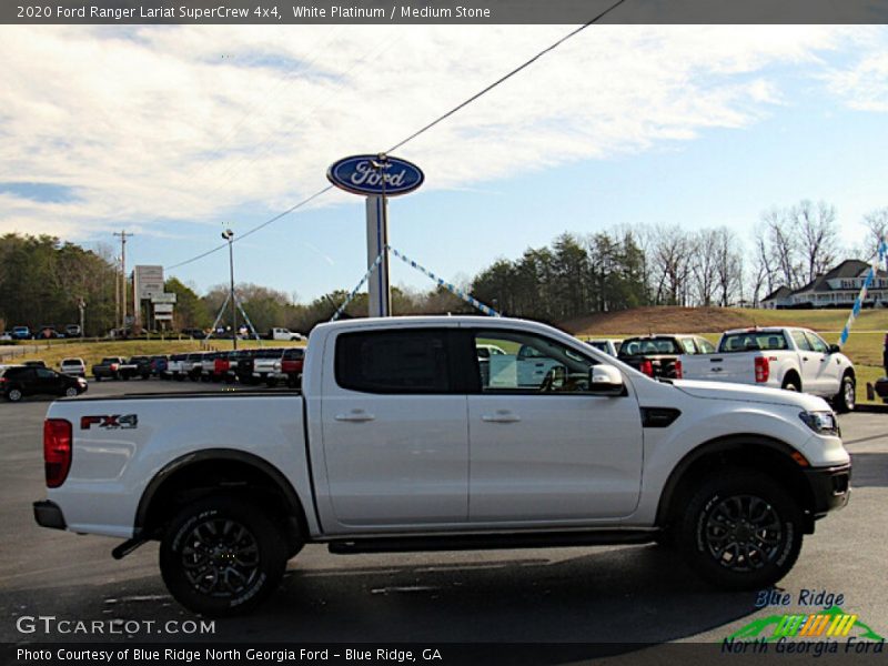 White Platinum / Medium Stone 2020 Ford Ranger Lariat SuperCrew 4x4