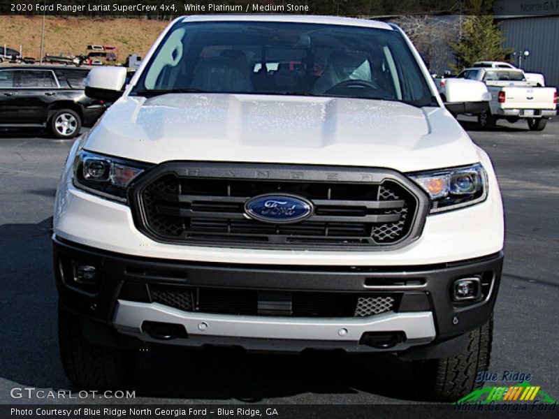 White Platinum / Medium Stone 2020 Ford Ranger Lariat SuperCrew 4x4
