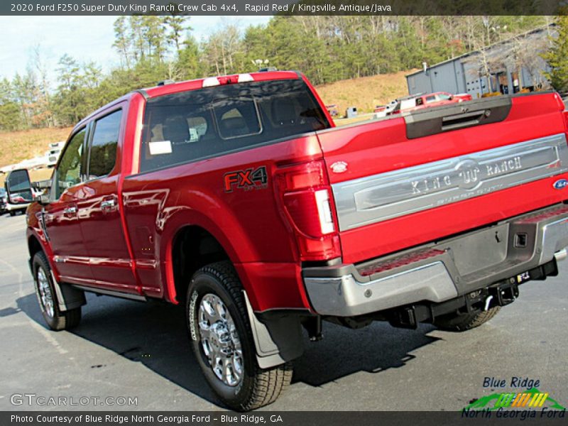 Rapid Red / Kingsville Antique/Java 2020 Ford F250 Super Duty King Ranch Crew Cab 4x4