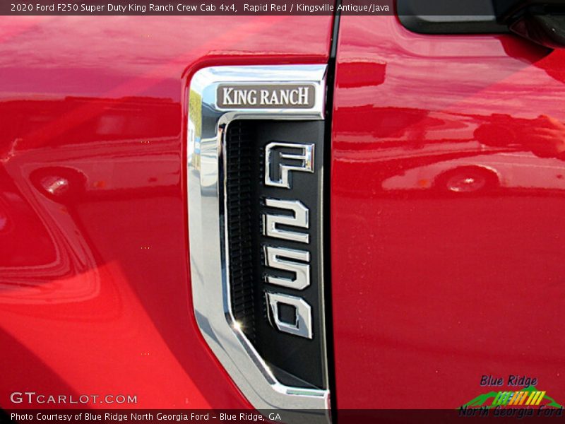Rapid Red / Kingsville Antique/Java 2020 Ford F250 Super Duty King Ranch Crew Cab 4x4