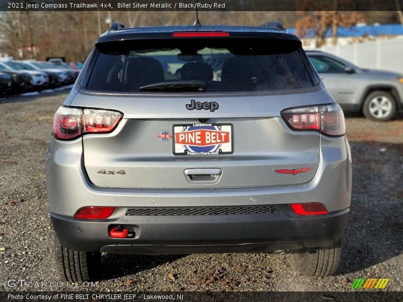 Billet Silver Metallic / Black/Ruby Red 2021 Jeep Compass Trailhawk 4x4