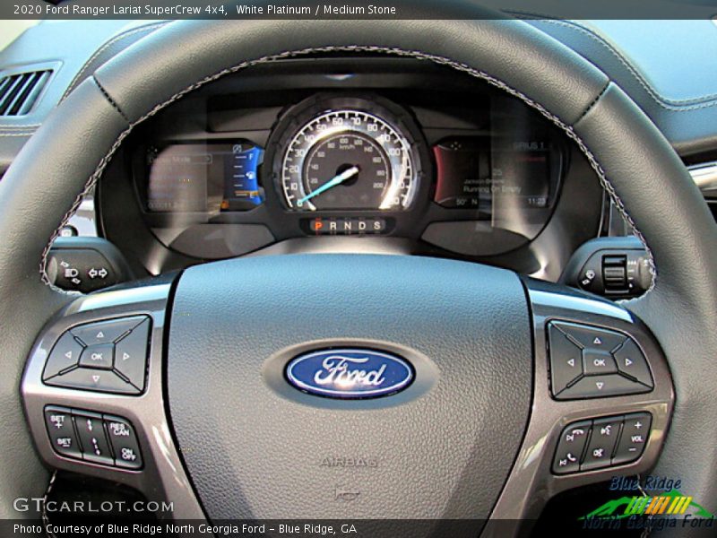 White Platinum / Medium Stone 2020 Ford Ranger Lariat SuperCrew 4x4