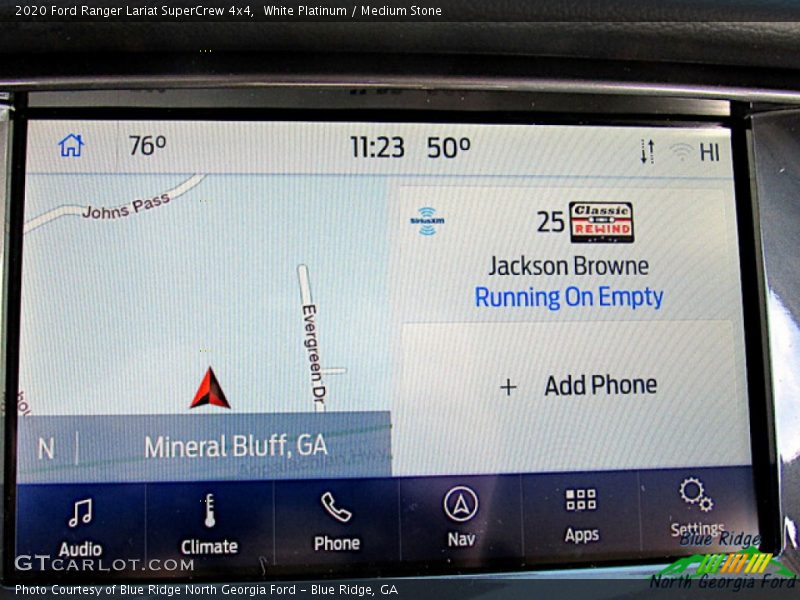 White Platinum / Medium Stone 2020 Ford Ranger Lariat SuperCrew 4x4