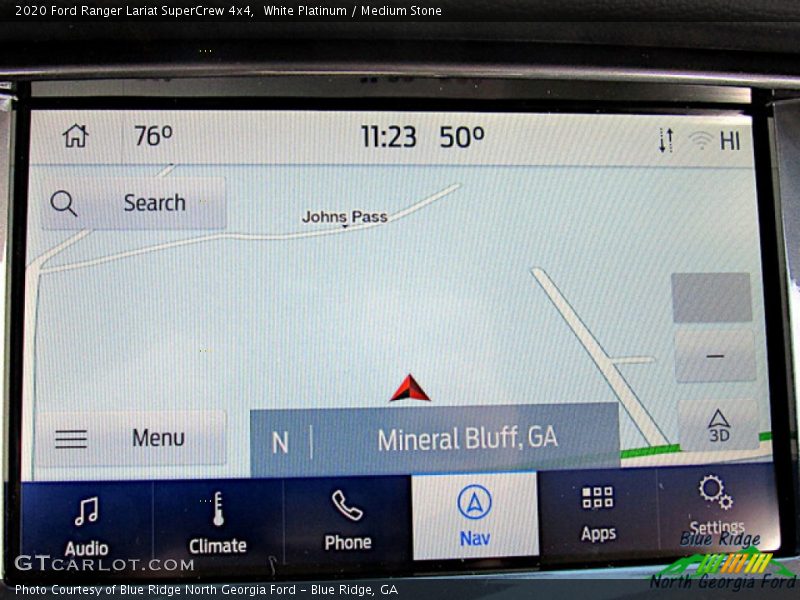 White Platinum / Medium Stone 2020 Ford Ranger Lariat SuperCrew 4x4