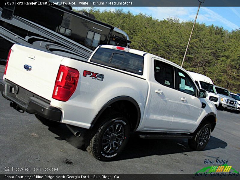 White Platinum / Medium Stone 2020 Ford Ranger Lariat SuperCrew 4x4