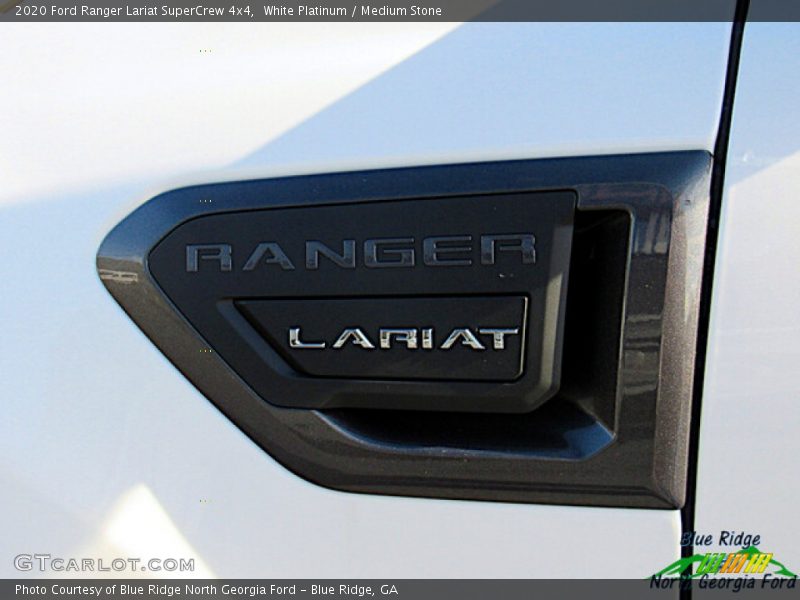 White Platinum / Medium Stone 2020 Ford Ranger Lariat SuperCrew 4x4