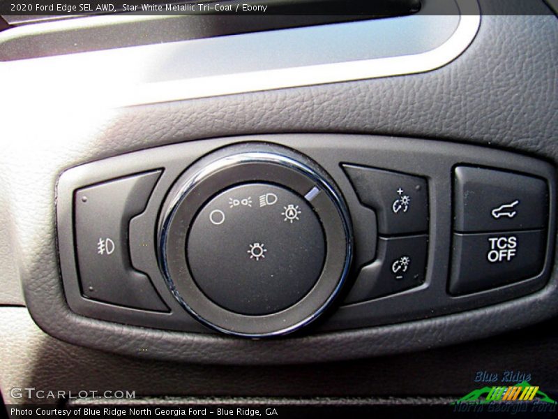 Star White Metallic Tri-Coat / Ebony 2020 Ford Edge SEL AWD
