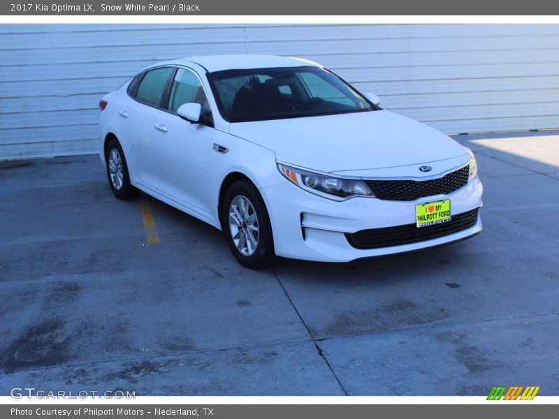 Snow White Pearl / Black 2017 Kia Optima LX