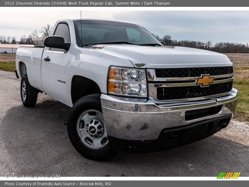 Summit White / Dark Titanium 2013 Chevrolet Silverado 2500HD Work Truck Regular Cab