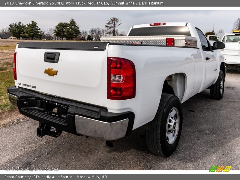 Summit White / Dark Titanium 2013 Chevrolet Silverado 2500HD Work Truck Regular Cab