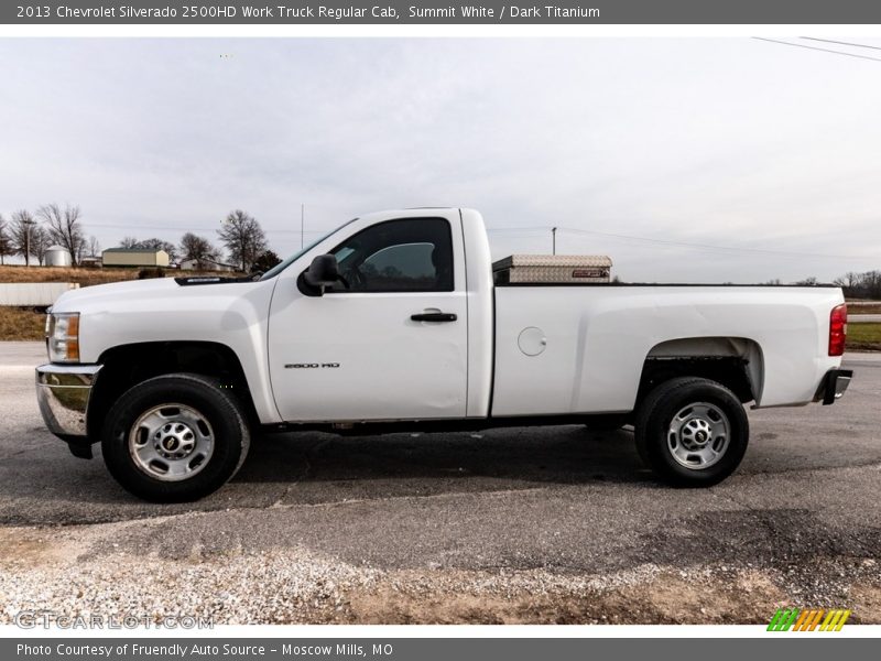 Summit White / Dark Titanium 2013 Chevrolet Silverado 2500HD Work Truck Regular Cab