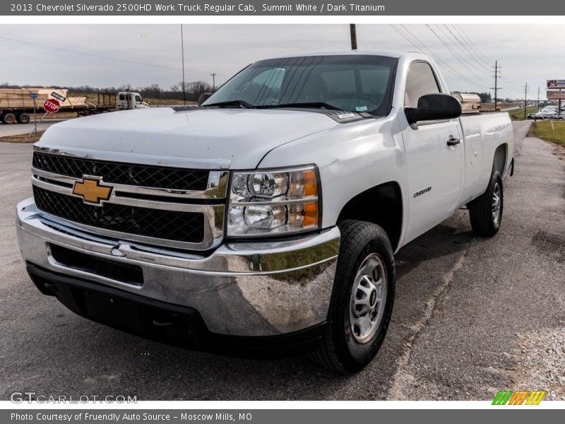 Summit White / Dark Titanium 2013 Chevrolet Silverado 2500HD Work Truck Regular Cab